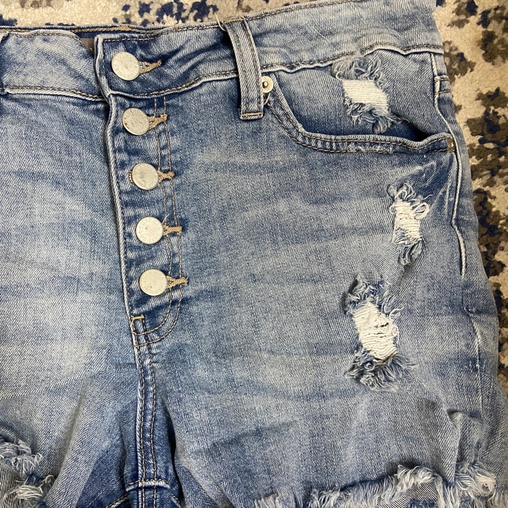 High-Rise Jean Shorts